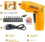 INGCO CSDLI0402 Lithium-Ion cordless screwdriver 4V