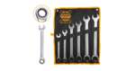 INGCO HKSPAR1061 6pcs Ratchet Spanner Set Size:19-32mm - Image 3