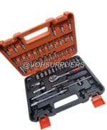 53pcs 1/4in Socket Set Ratchet Torque Wrench Combo CRV Auto Car Repairing Tool - Image 5