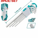 Total THT106191  9pcs hex key set