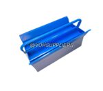 21inch metal Cantilever Tool Box  blue - Image 3