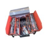 85PCS Complete Tool Set With Cantilever Metal Toolbox