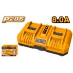 ingco P20S 2-port Lithium-Ion battery charger