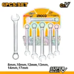 INGCO "6 Pcs combination spanner set Size:8-17mm - Image 3