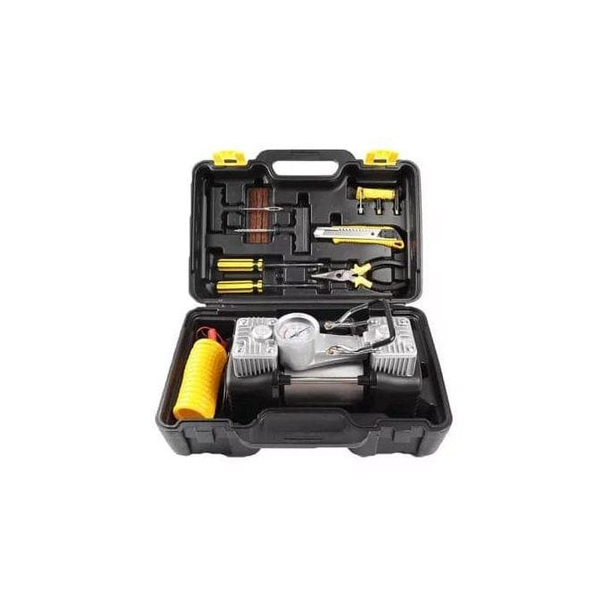 1 (16) Dera Double Cylinder Car Air Compressor - Image 1