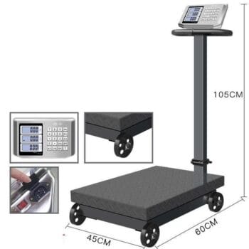 TCS Heavy Duty Digital Weighing Scale 500kg With Wheels