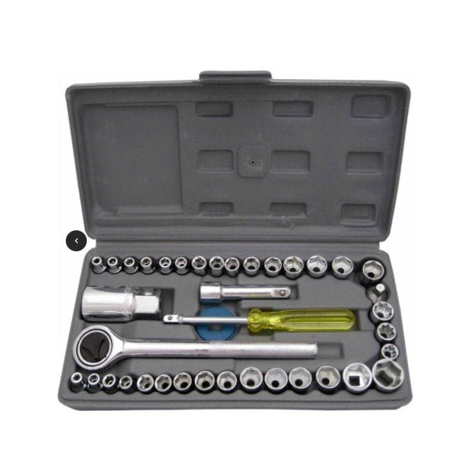 1 (42) Aiwa Automobile/Motorcycle Repair TOOLBOX - Image 1