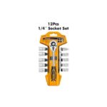 Ingco 12PCS 1/4 SOCKET SET