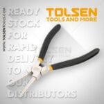 TOLSEN LONG NOSE PLIERS 200MM, 8" - Image 2