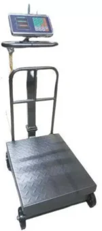TCS 600kg Platform Digital Weigh Scale With Wheels - Image 4
