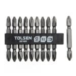 TOLSEN 10PCS DOUBLE END SCREWDRIVER BIT SET