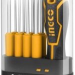 INGCO 9 Pcs interchangeable screwdriver set