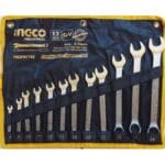 INGCO 12pcs combination spanner set Size:6-24mm - Image 2