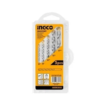 INGCO 5 Pcs masonry drill bits set