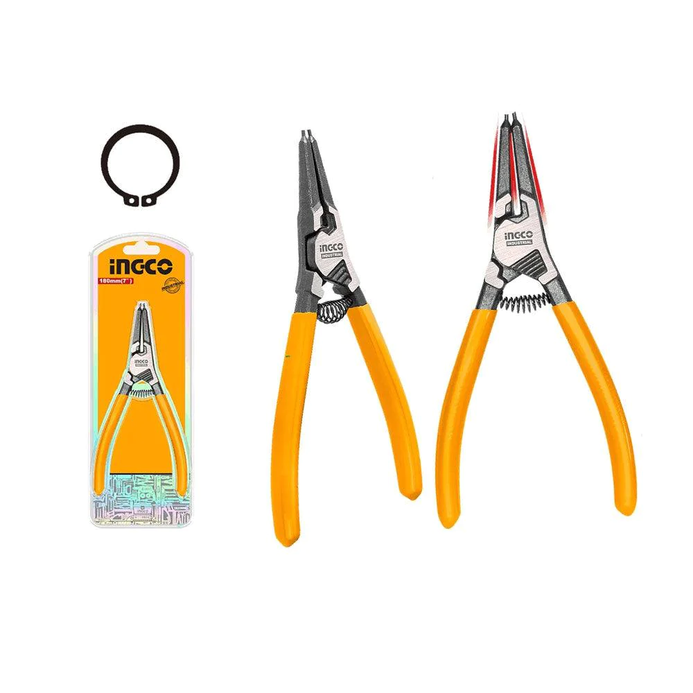 HCCP261801 INGCO Circlip pliers Size:7"/180mm - Image 1