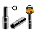 INGCO 1/2" Deep hexagonal socket 17mm - Image 2