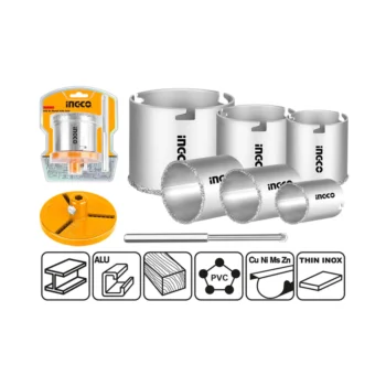 INGCO Carbide gritted hole saw set