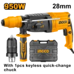 INGCO RGH9528-2 BRotary hammer 950W - Image 3