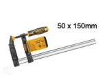 INGCO F clamp with plastic handle :50x150mm - Image 3