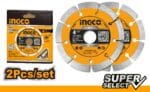 INGCO Dry diamond disc 115(4-1/2")X22.2mm - Image 2
