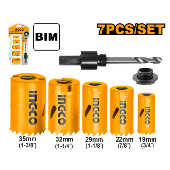 INGCO Bi-metal hole saw set 7 PCS
