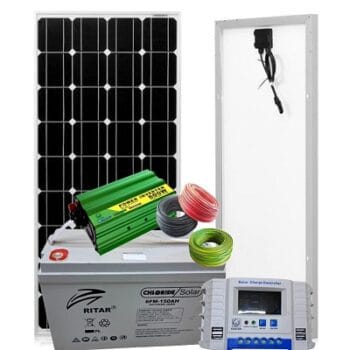 200w solar powered  full kit