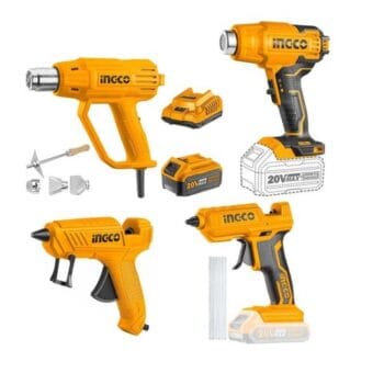 Ingco heat gun and glue gun combo kit