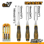 INGCO 3 Pcs wood chisel set - Image 2