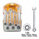 INGCO 6 Pcs ratchet spanner set - Image 2