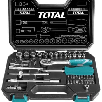 TOTAL 45Pcs 1/4" socket set