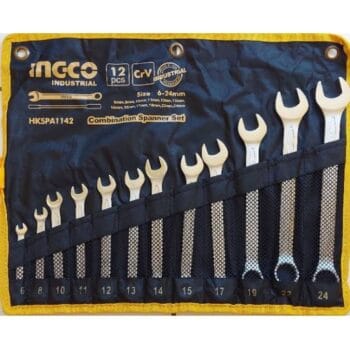 INGCO 12pcs combination spanner set Size:6-24mm