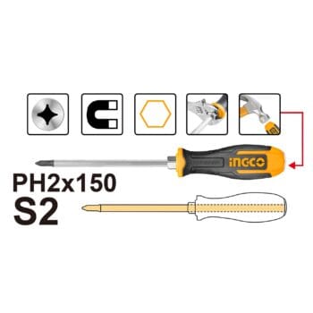 INGCO Phillips go-through screwdriver