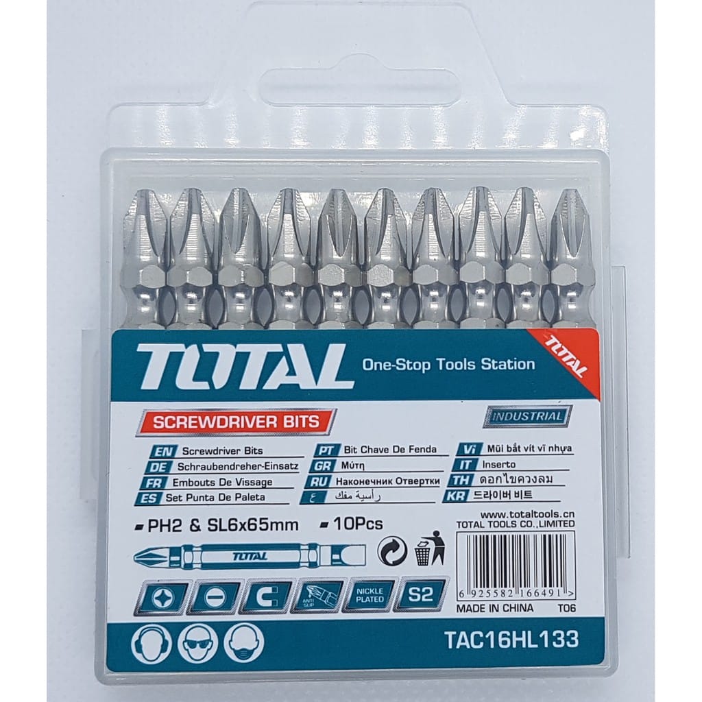 6c668aabf261e00809e67ac7551d5d3c TOTAL TAC16HL133 Screwdriver bit - Image 1
