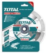 TOTAL Dry diamond disc 180(7")X22mm