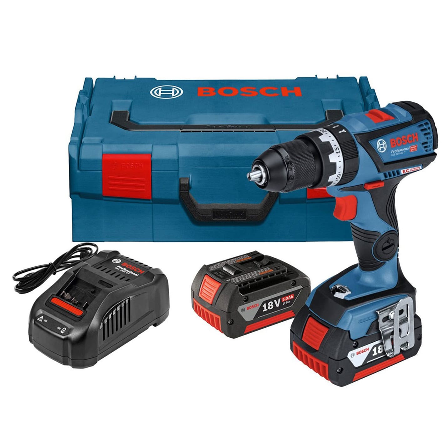 BSC-GSB_18V-60-C_03 BOSCH DRILL CORDLESS HAMMER DRILL 5.0AH18V - Image 1