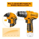 INGCO Lithium-ion cordless drill 12V