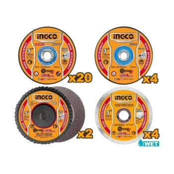 INGCO Cutting and grinding disc set