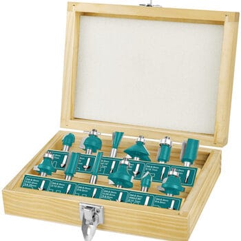 TOTAL TACSR1121  12pcs Router bits set(8mm)