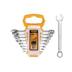 INGCO 8pcs combination spanner set Size:6-19 - Image 3