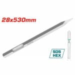 TOTAL Hex chisel 28X530mm,point