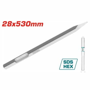 TOTAL Hex chisel 28X530mm,point