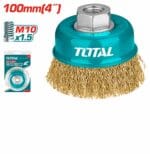 TOTAL Wire cup brush Dia: 100mm, 4"