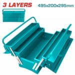 TOTAL Tool box 3 Layers Size:495*200*295mm