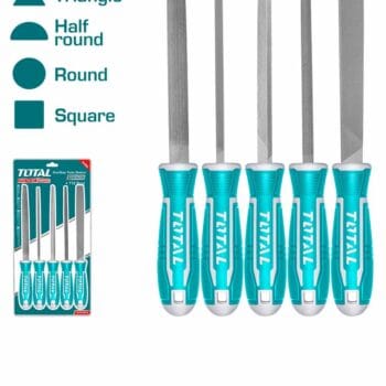 TOTAL THT918516  5 Pcs steel file set/8”