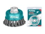 TOTAL Wire cup brush Dia: 100mm, 4"