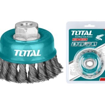 TOTAL Wire cup brush Dia: 100mm, 4"