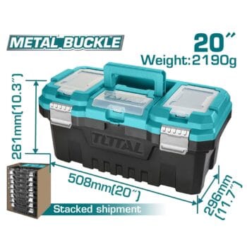 TOTAL 20" Plastic tool box