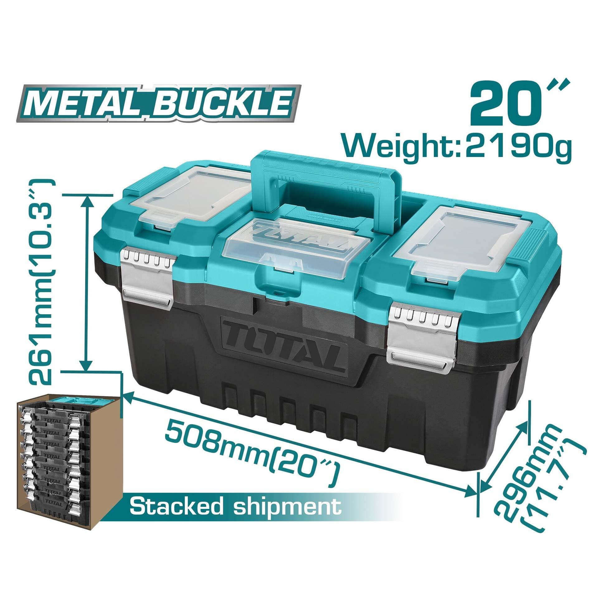 TPBX0202 TOTAL 20" Plastic tool box - Image 1