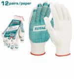 TOTAL TSP11102 Knitted & PVC dots gloves - Image 3