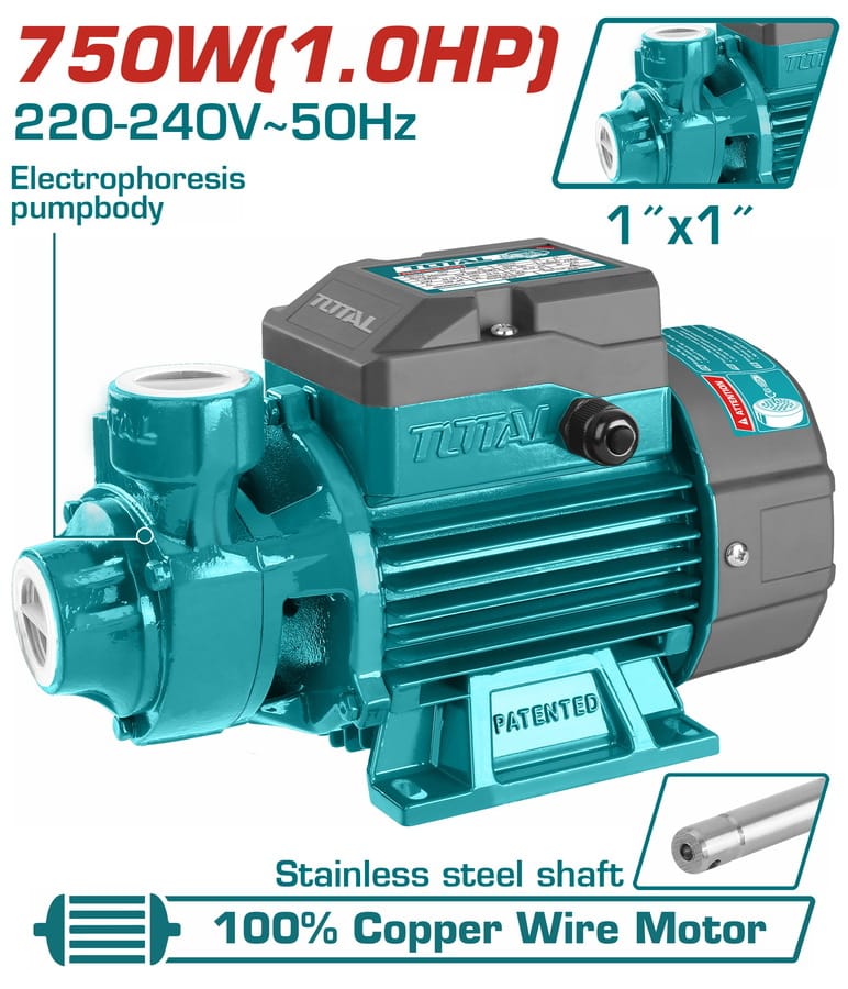 TWP17506 TOTAL Peripheral pump 750W(1HP) - Image 1
